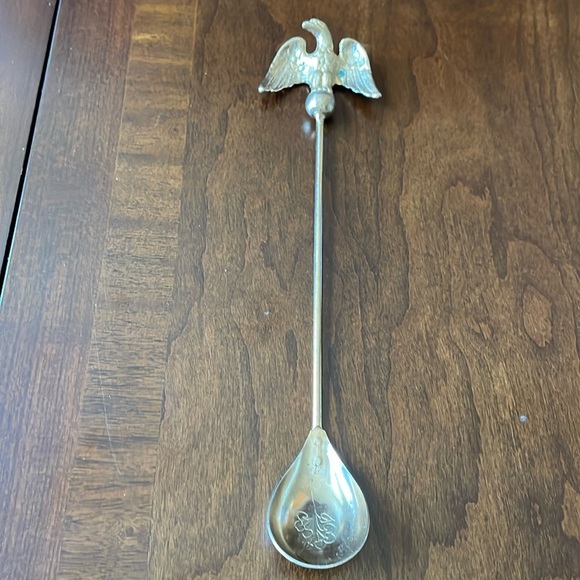 Vintage Eagle top long ice tea spoon - Picture 2 of 8